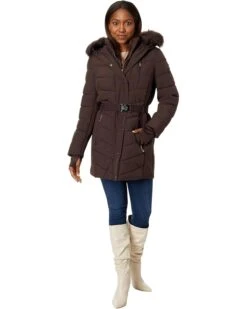 MICHAEL Michael Kors Belted Active Puffer A421168C | Coats & Outerwear -Flex Shoe Store 61UlBTl9snL. AC SR736920