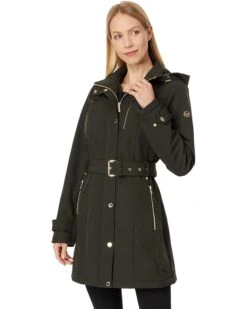 MICHAEL Michael Kors Snap Front Softshell M523225BZ | Coats & Outerwear