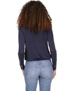 MICHAEL Michael Kors Collar Wrap Top | Shirts & Tops -Flex Shoe Store 716svO3Y6RL. AC SR736920