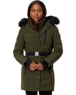 MICHAEL Michael Kors Belted Active Puffer A421168C | Coats & Outerwear -Flex Shoe Store 71HdnVvM4SL. AC SR736920