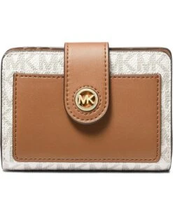 MICHAEL Michael Kors Mk Charm Small Tab Compact Pcoket Wallet | Bag and Travel Accessories -Flex Shoe Store 71Jfuyg3l6L. AC SR736920
