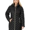 MICHAEL Michael Kors Zip Front Knee Length Chevron Packable M426666BZ | Coats & Outerwear -Flex Shoe Store 71lSDOw0joL. AC SR736920