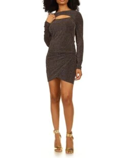 MICHAEL Michael Kors Sparkle Cutout Long Sleeve Top | Shirts & Tops