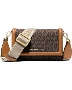 MICHAEL Michael Kors Jet Set Small Phone Crossbody With Logo Web Strap | Handbags